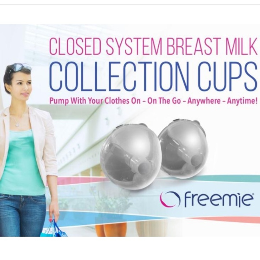 Freemie pump and cups - used once in box